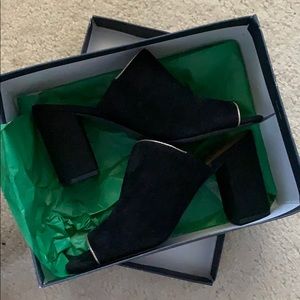 Tommy Hilfiger Black Suède Mule